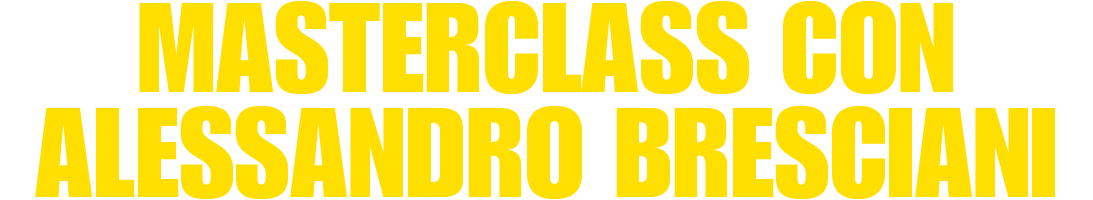 MASTERCLASS CON ALESSANDRO BRESCIANI